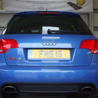 blue Audi car